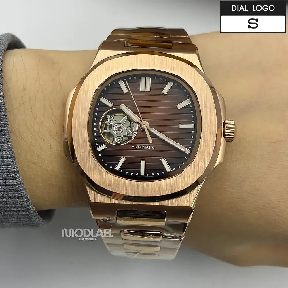 Nautiko | Rose Gold Chocolate Open Heart