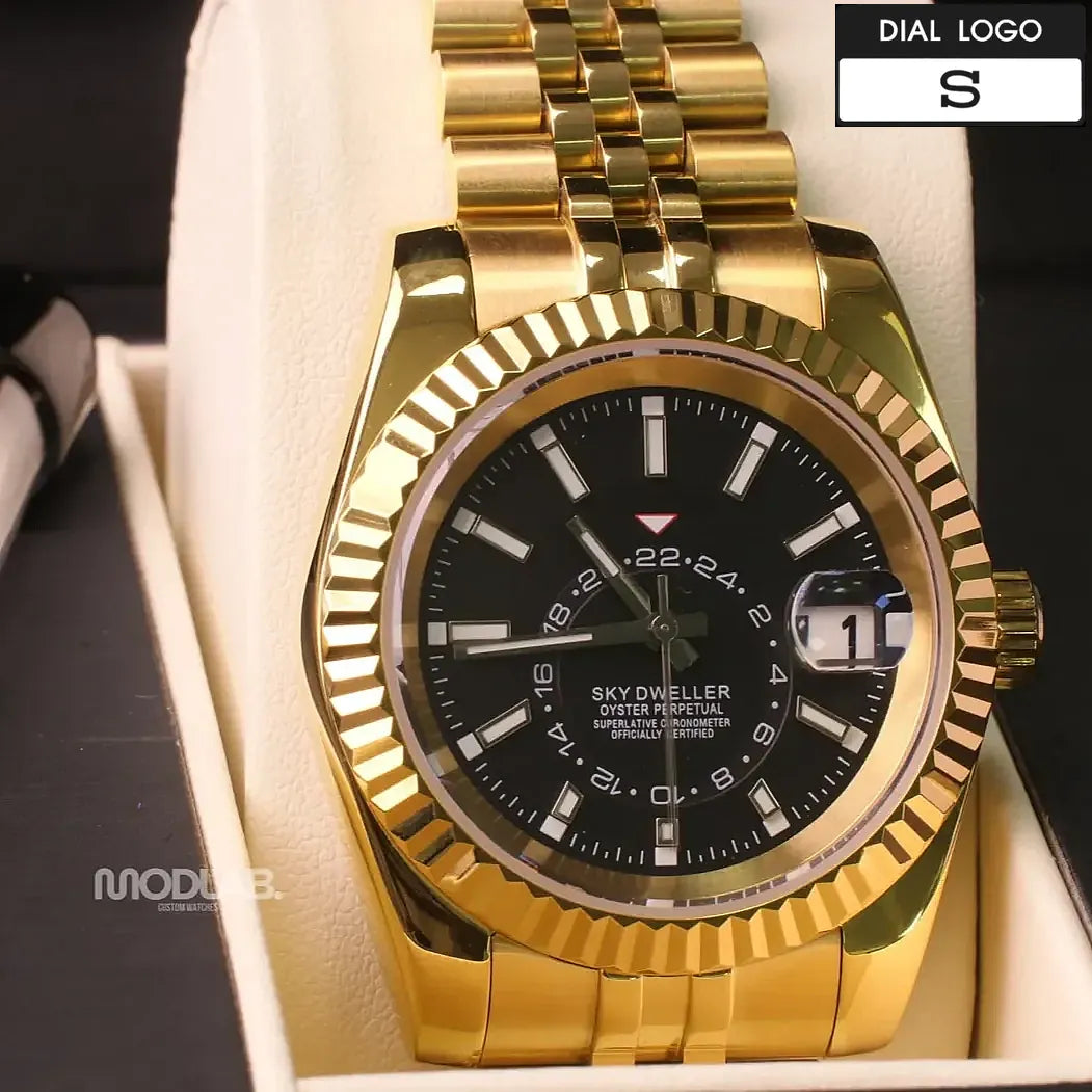 Seikojust | Sky Dweller Gold Black