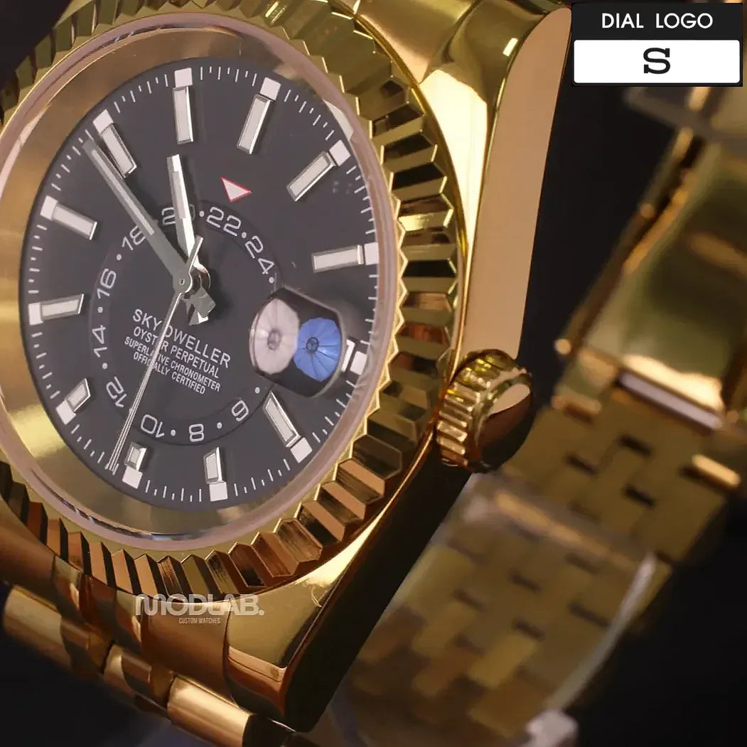 Seikojust | Sky Dweller Gold Black