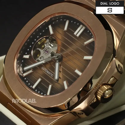 Nautiko | Rose Gold Chocolate Open Heart