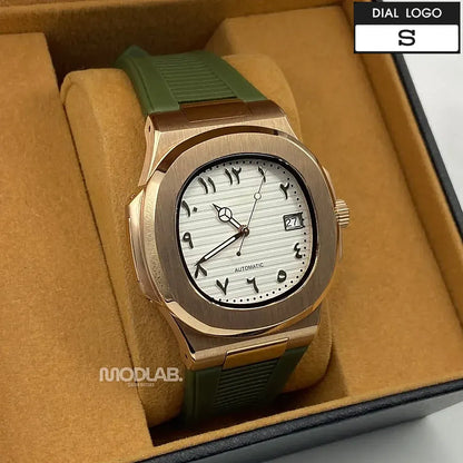 Nautiko | Rose Gold - Green Arabic