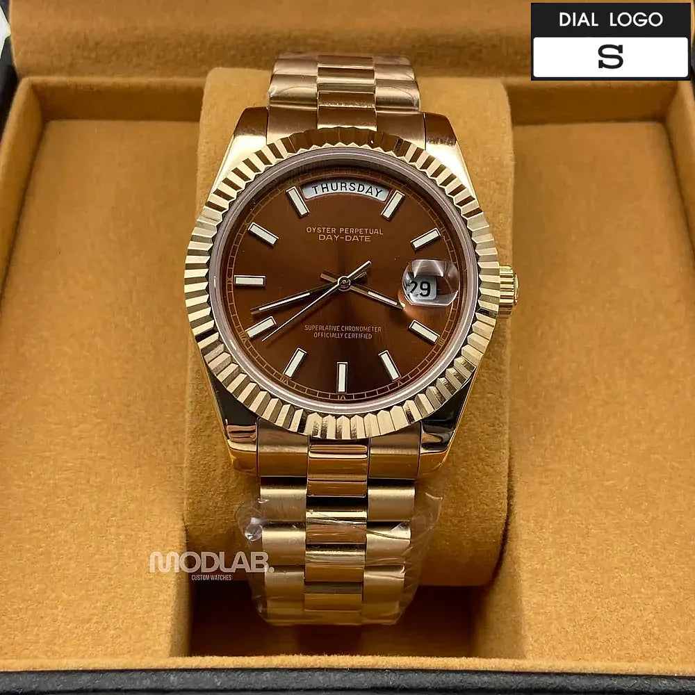 Seikojust | Daydate Rose Gold Chocolate