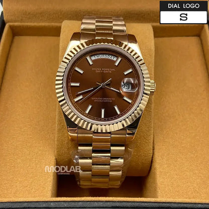 Seikojust | Daydate Rose Gold Chocolate