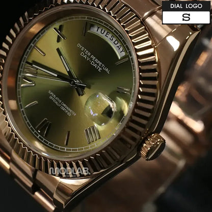 Seikojust | Daydate Rose Gold Olive Green
