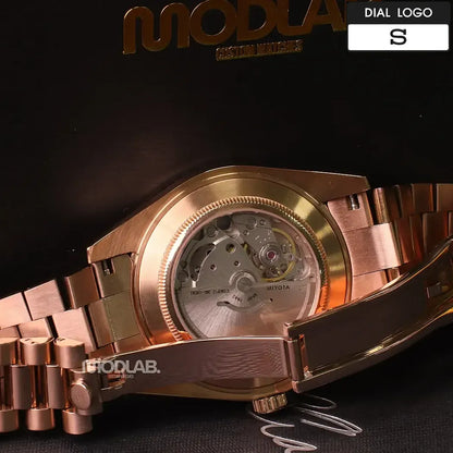Seikojust | Daydate Rose Gold Olive Green