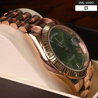 Seikojust | Daydate Rose Gold Olive Green