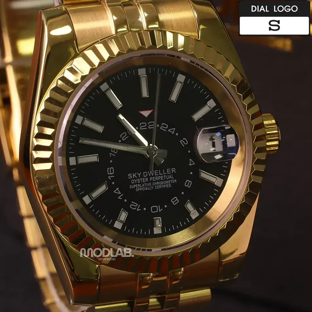 Seikojust | Sky Dweller Gold Black