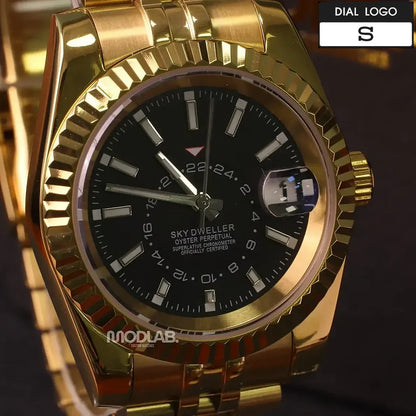 Seikojust | Sky Dweller Gold Black