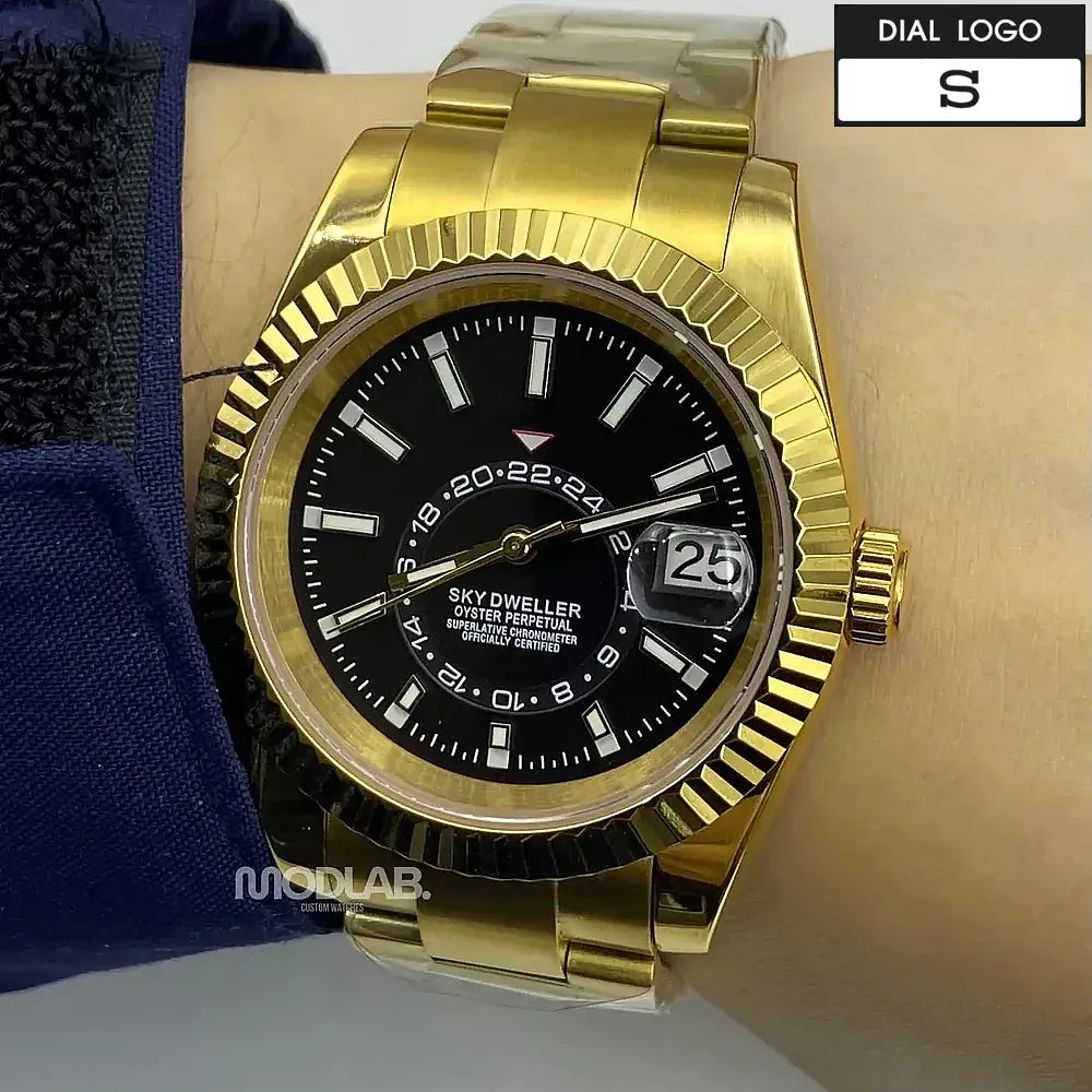 Seikojust | Sky Dweller Gold Black