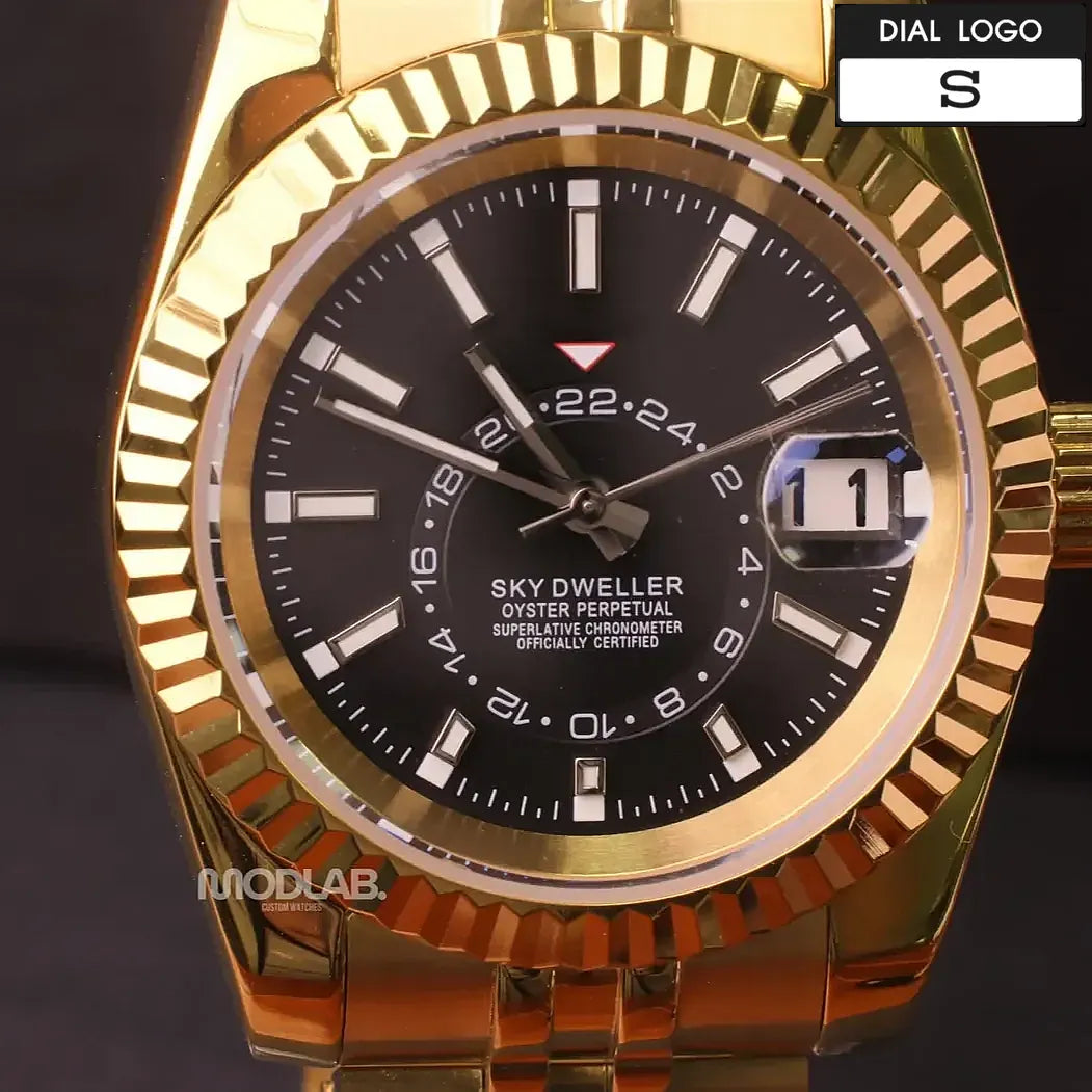 Seikojust | Sky Dweller Gold Black