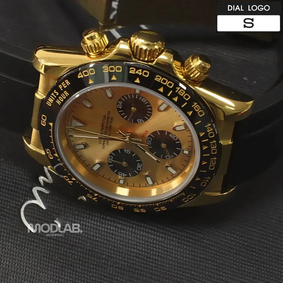 Seitona | Gold Black Rubber
